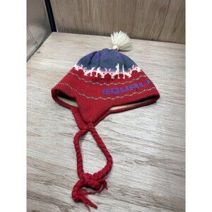 Vintage Squaw Valley Wool Beanie Hat Pom